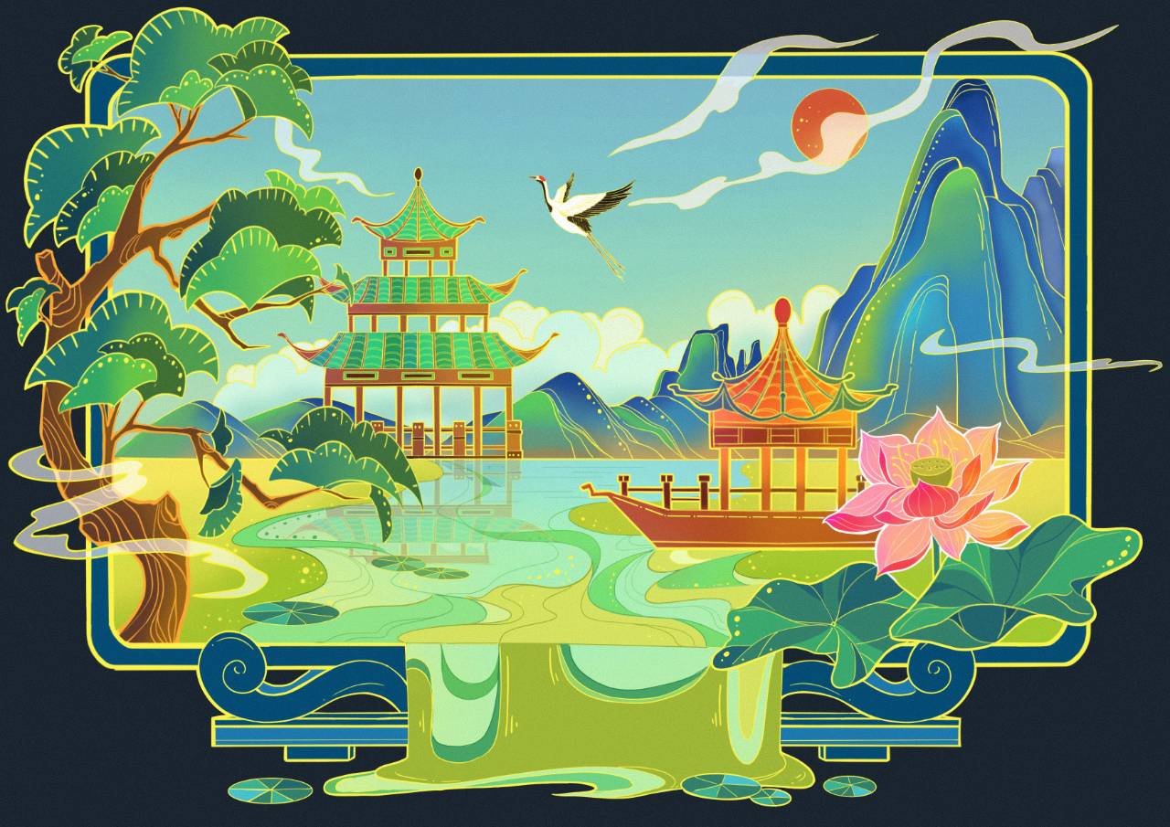 行业资讯 - 「氛围感怎么画」光线、色彩与环境细节 | 画星人教育插画干货